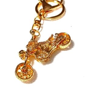 SKULL MOTORCYCLE KEYCHAIN